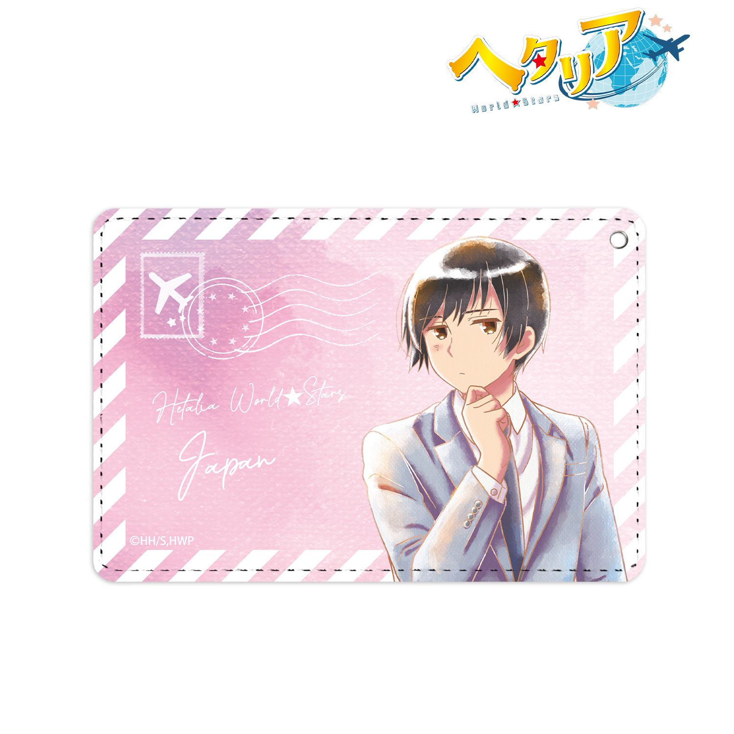 アニメ「ヘタリア World★Stars」 日本 Ani-Art aqua label 1ポケットパスケース 画像 2 | AniSmile