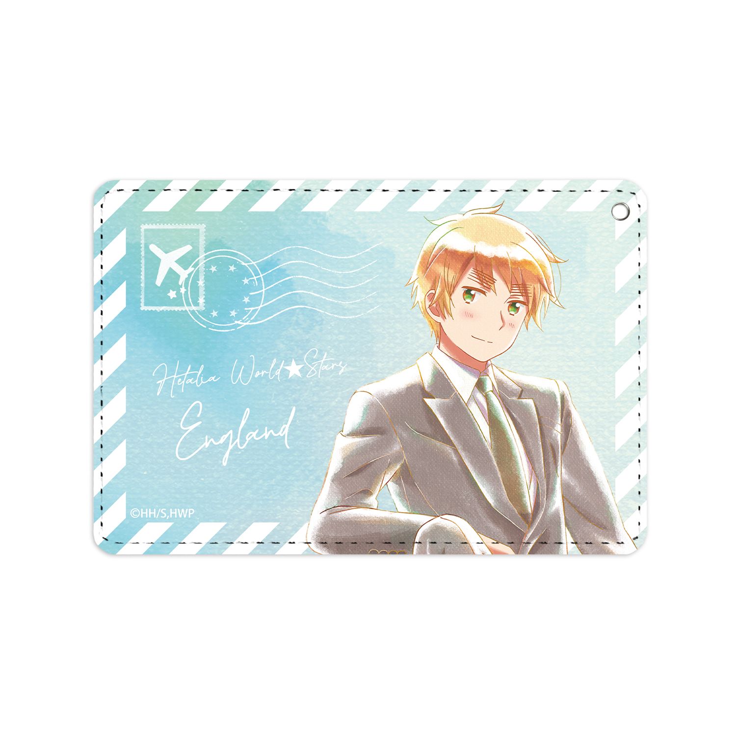 アニメ「ヘタリア World★Stars」 イギリス Ani-Art aqua label 1ポケットパスケース Image 2 | AniSmile