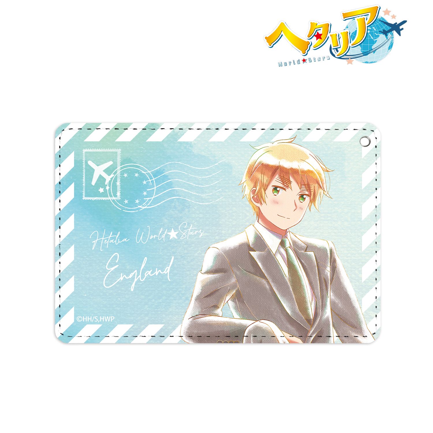 アニメ「ヘタリア World★Stars」 イギリス Ani-Art aqua label 1ポケットパスケース Image 3 | AniSmile