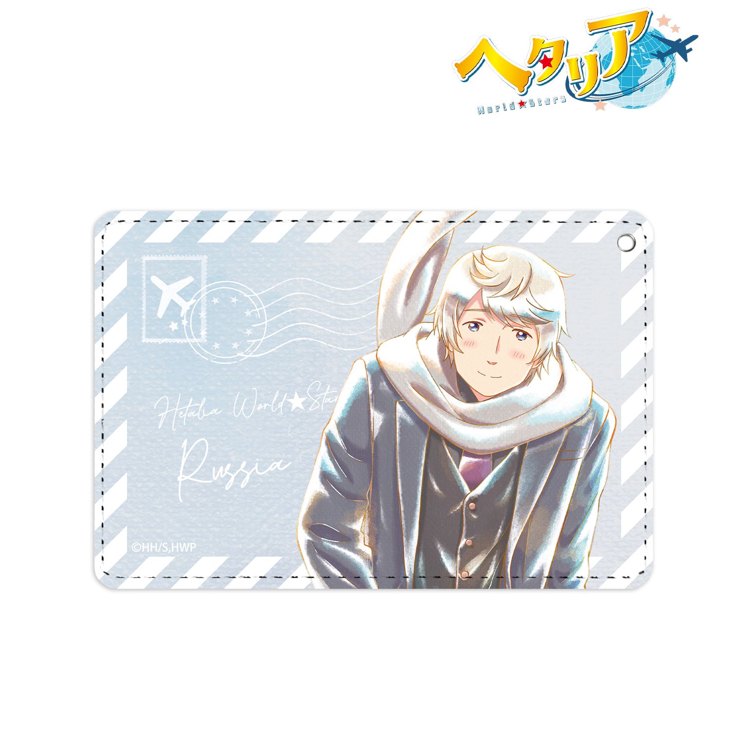アニメ「ヘタリア World★Stars」 ロシア Ani-Art aqua label 1ポケットパスケース 画像 3 | AniSmile