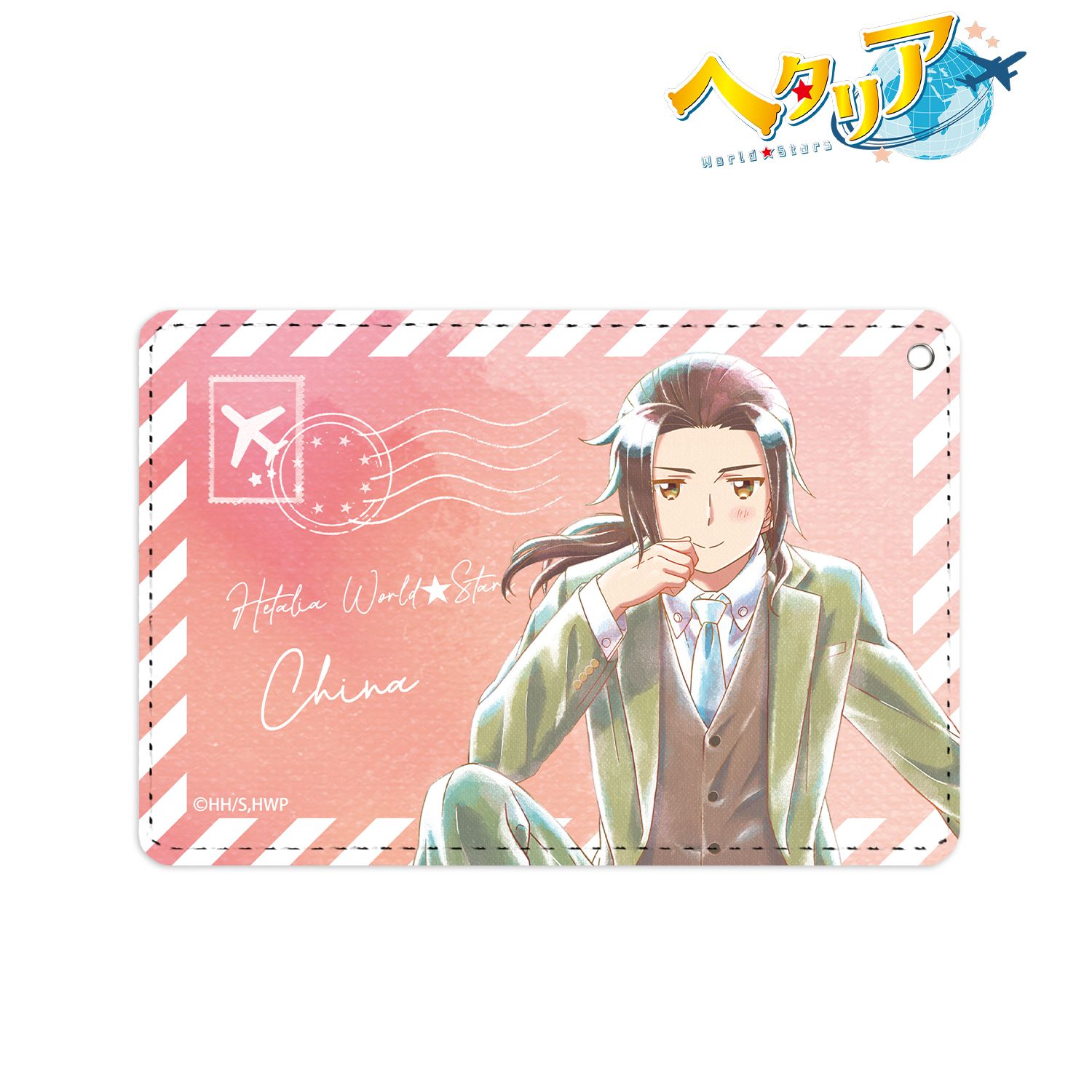アニメ「ヘタリア World★Stars」 中国 Ani-Art aqua label 1ポケットパスケース Image 3 | AniSmile