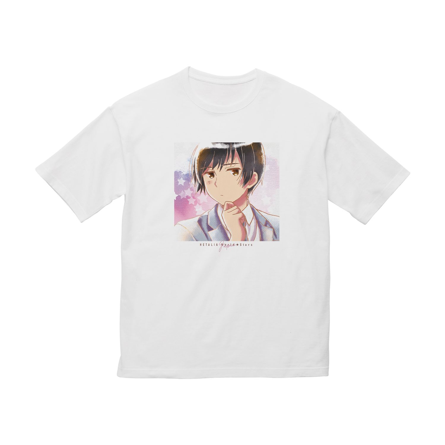 アニメ「ヘタリア World★Stars」 日本 Ani-Art aqua label BIGシルエットTシャツユニセックス(サイズ/L) - 公式商品画像 | AniSmile