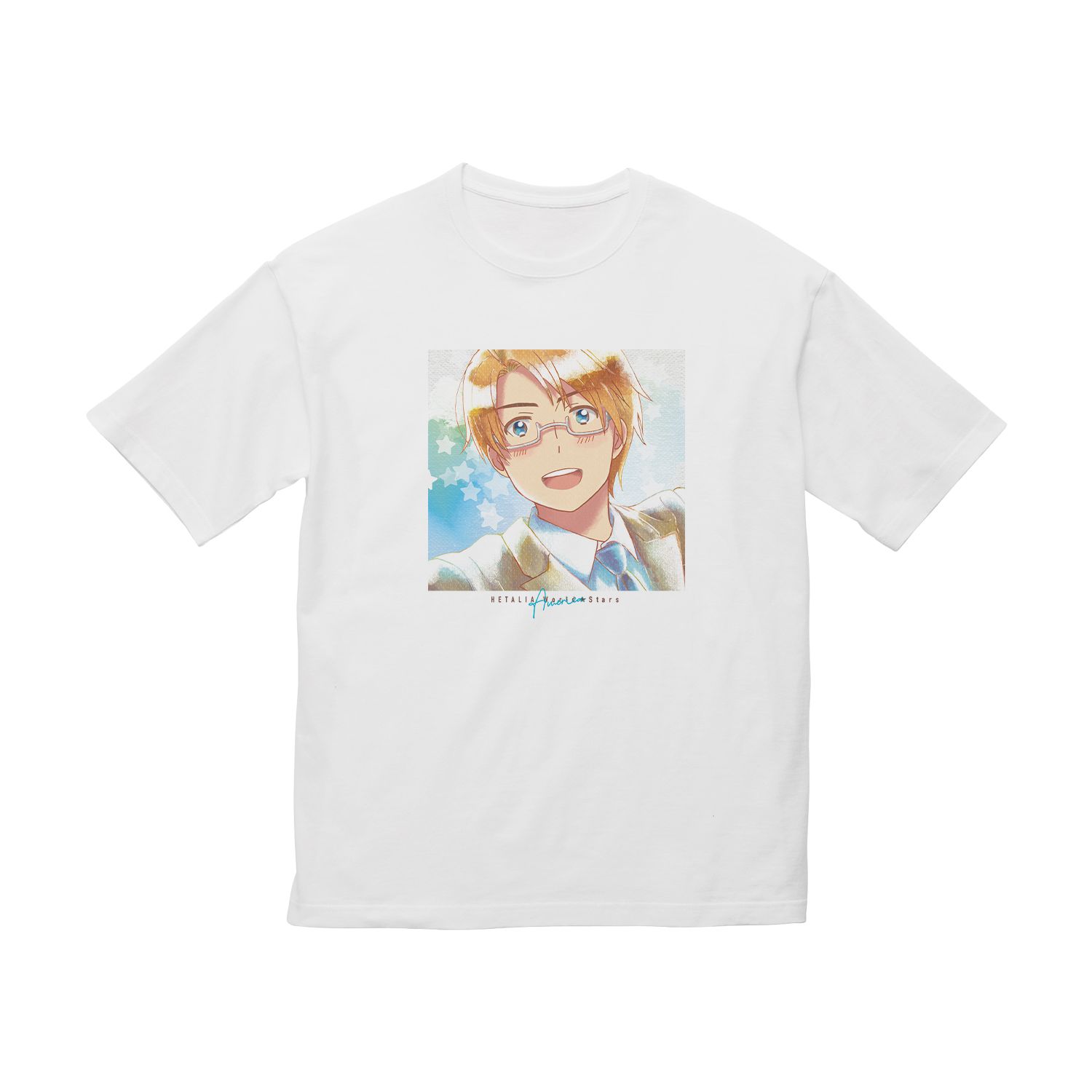 アニメ「ヘタリア World★Stars」 アメリカ Ani-Art aqua label BIGシルエットTシャツユニセックス(サイズ/L) - 公式商品画像 | AniSmile