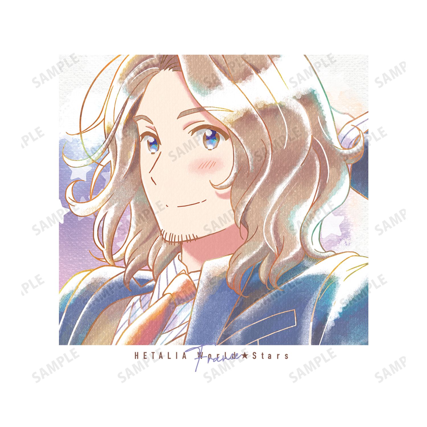 アニメ「ヘタリア World★Stars」 フランス Ani-Art aqua label BIGシルエットTシャツユニセックス(サイズ/M) 画像 3 | AniSmile