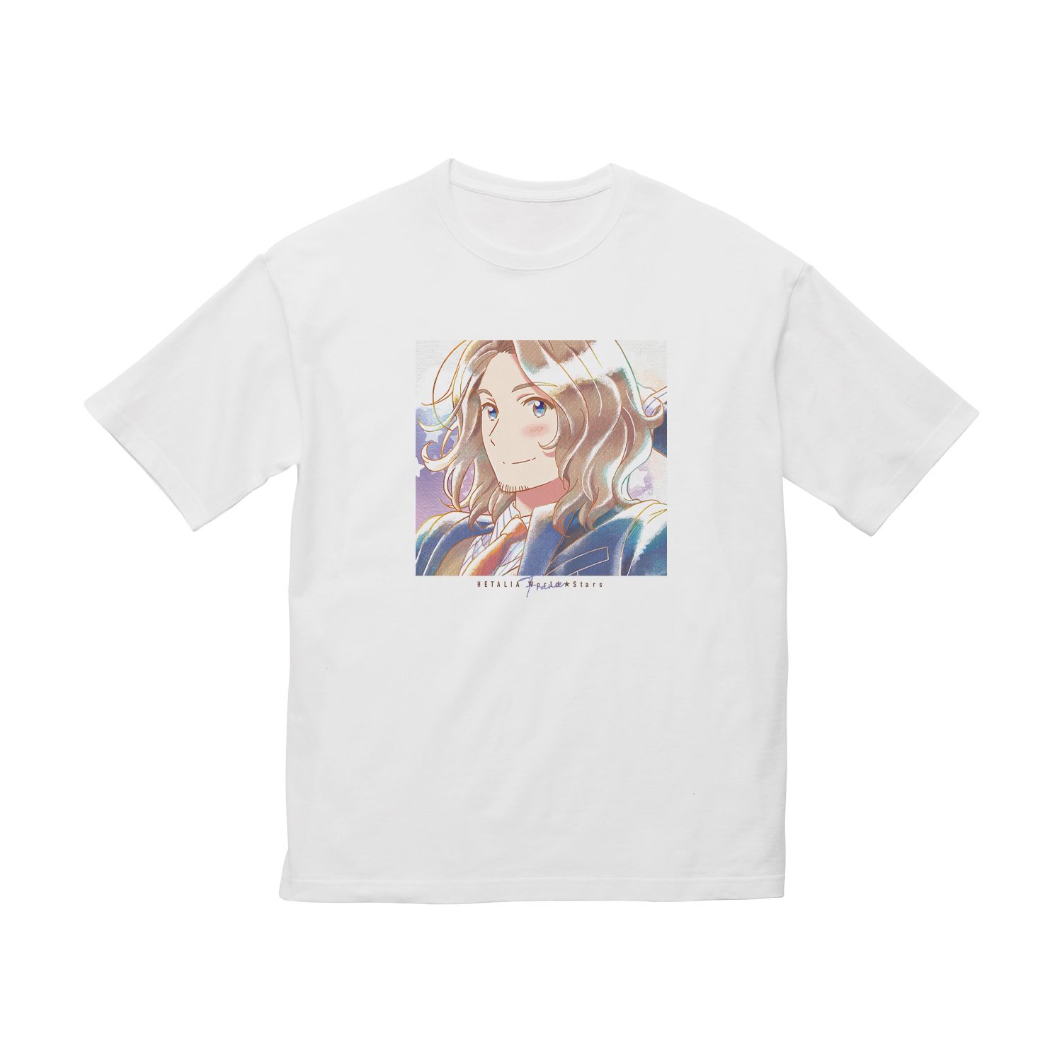 アニメ「ヘタリア World★Stars」 フランス Ani-Art aqua label BIGシルエットTシャツユニセックス(サイズ/XL) 画像 2 | AniSmile