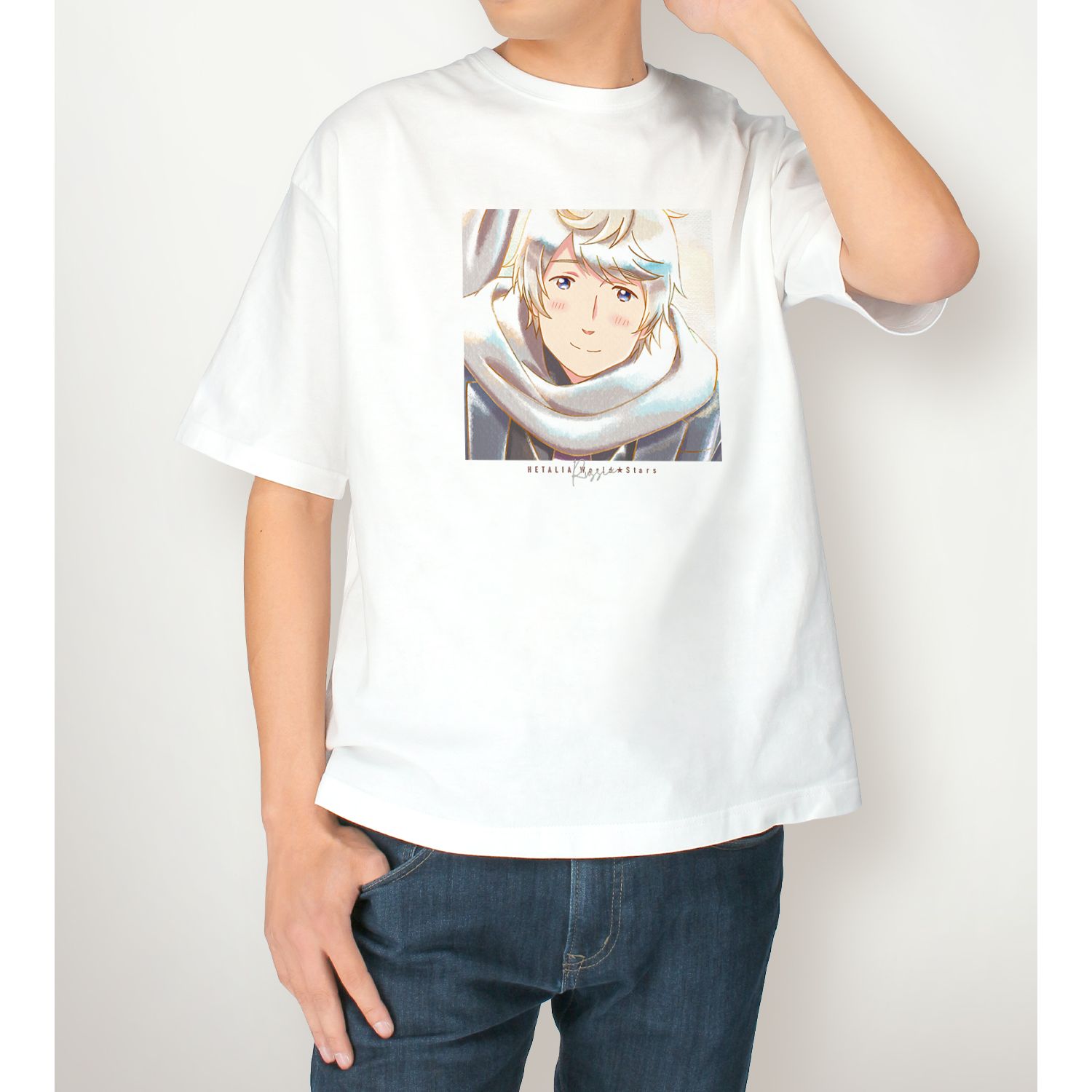 アニメ「ヘタリア World★Stars」 ロシア Ani-Art aqua label BIGシルエットTシャツユニセックス(サイズ/M) 画像 4 | AniSmile