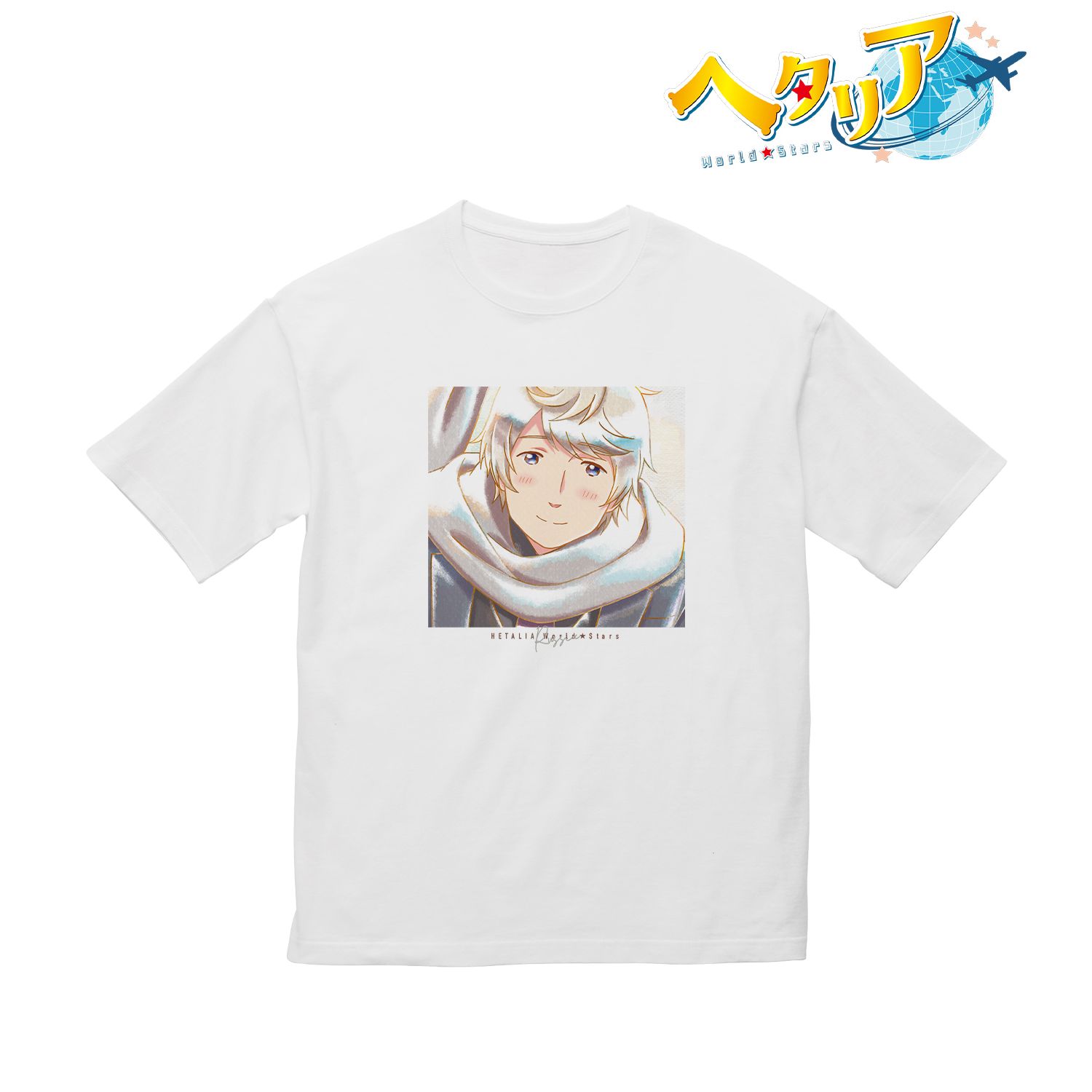 アニメ「ヘタリア World★Stars」 ロシア Ani-Art aqua label BIGシルエットTシャツユニセックス(サイズ/L) 画像 2 | AniSmile
