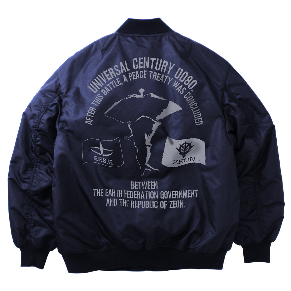機動戦士ガンダム ア・バオア・クー MA-1ジャケット/NAVY-M - official product image | AniSmile