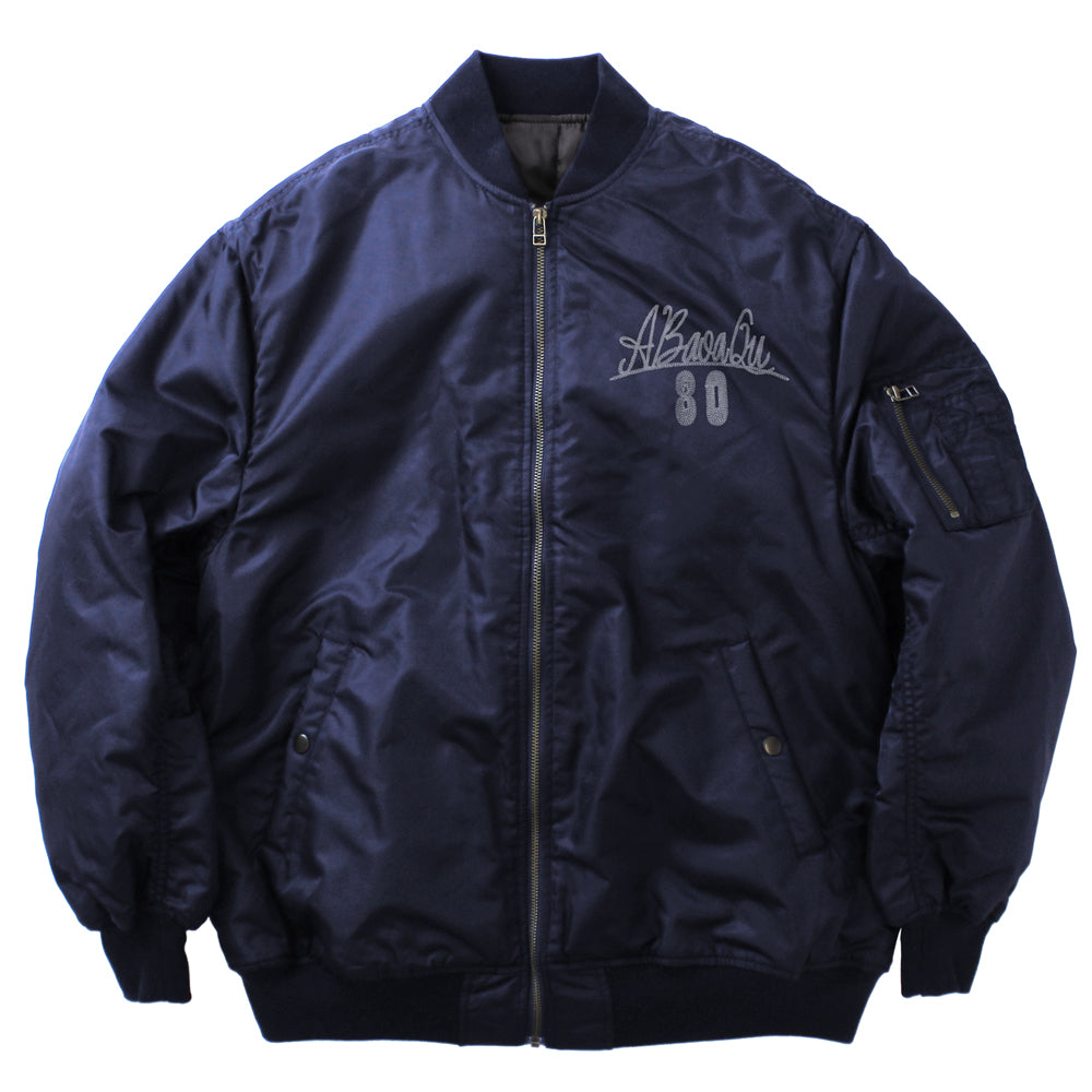 機動戦士ガンダム ア・バオア・クー MA-1ジャケット/NAVY-M Image 2 | AniSmile