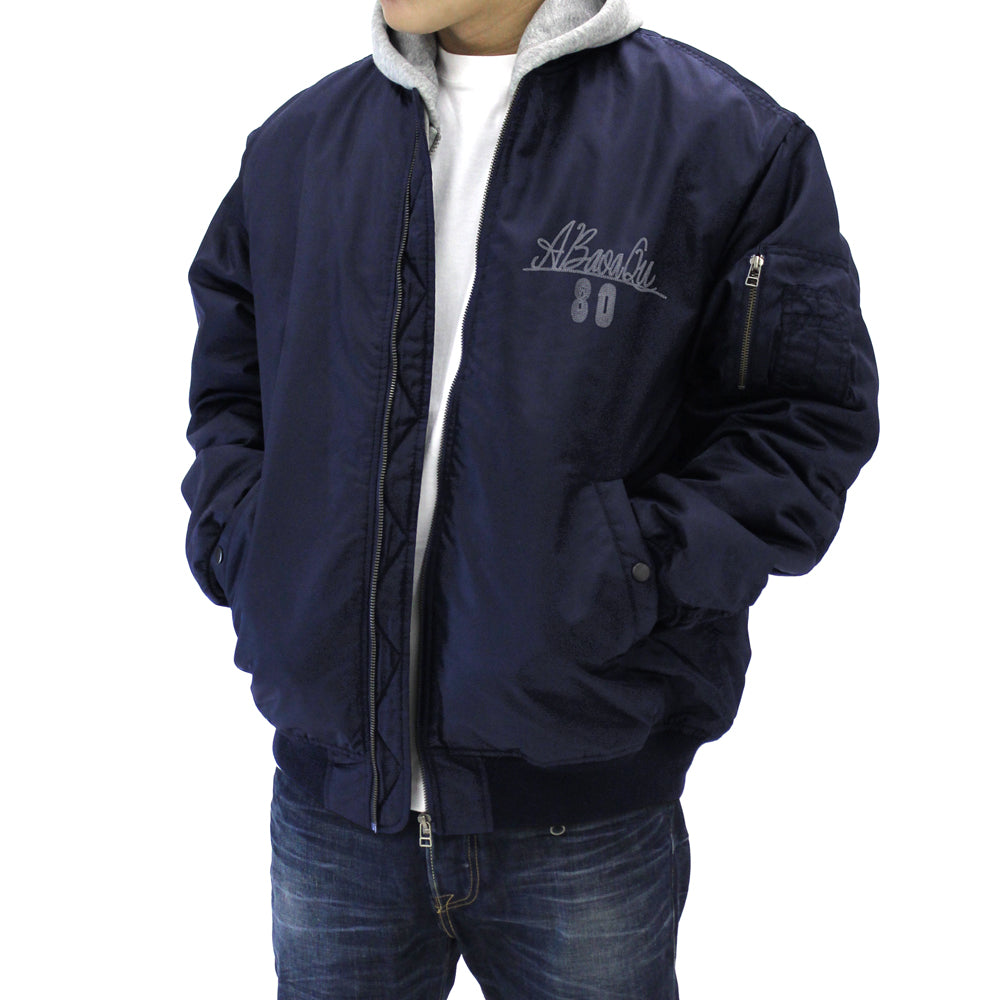 機動戦士ガンダム ア・バオア・クー MA-1ジャケット/NAVY-M Image 5 | AniSmile