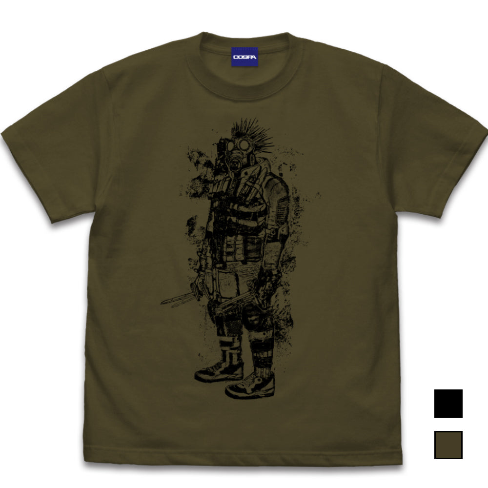 ドロヘドロ(原作版) ナイフを持ったカイマン Tシャツ/MOSS-S - official product image | AniSmile
