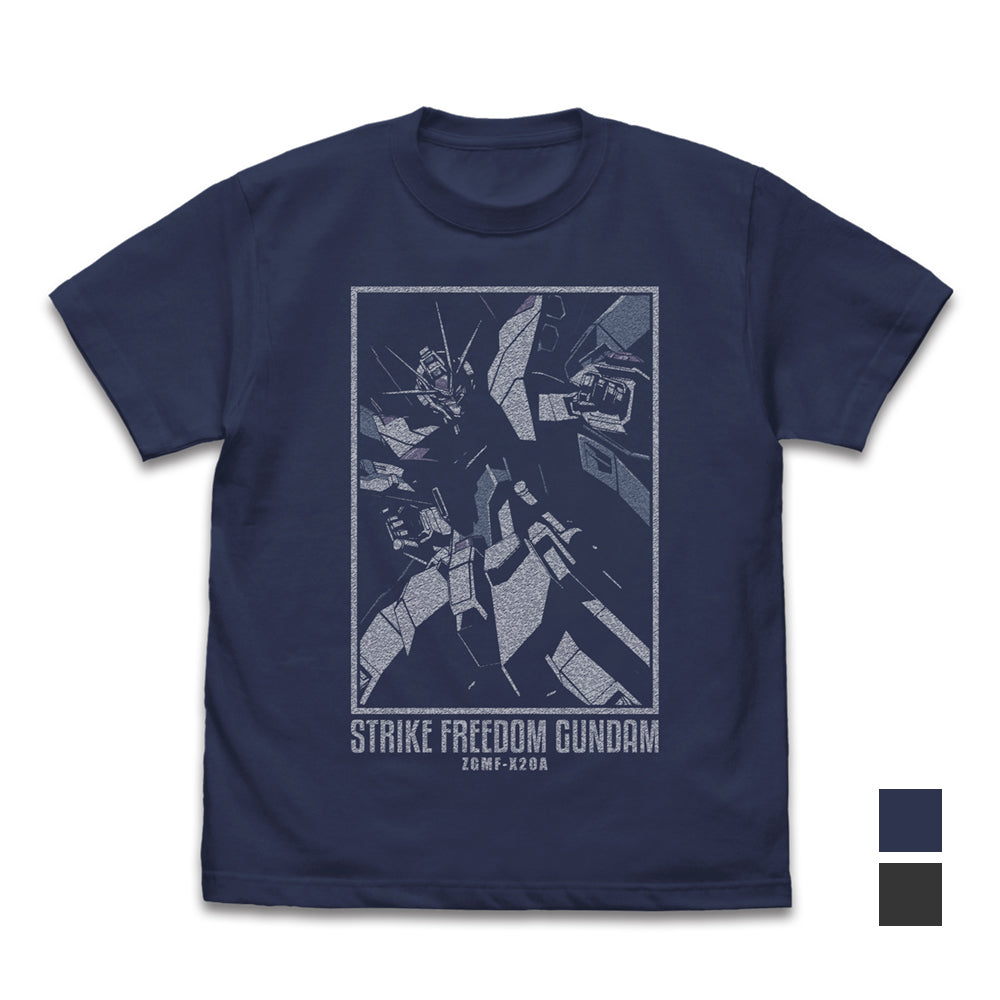 機動戦士ガンダムSEED DESTINY ストライクフリーダムガンダム Tシャツ/INDIGO-S - AniSmile