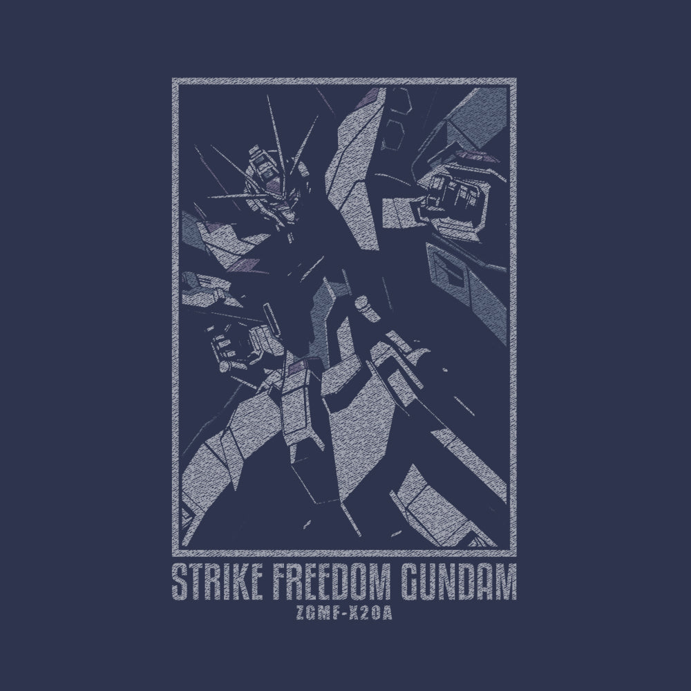 機動戦士ガンダムSEED DESTINY ストライクフリーダムガンダム Tシャツ/INDIGO-S Image 2 | AniSmile