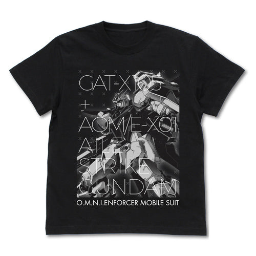 エールストライクガンダム Tシャツ/BLACK-S - AniSmile