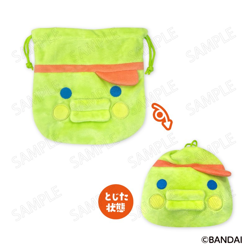 たまごっち ウェルカムバーガー フェイス巾着 <C:くちぱっち> - AniSmile