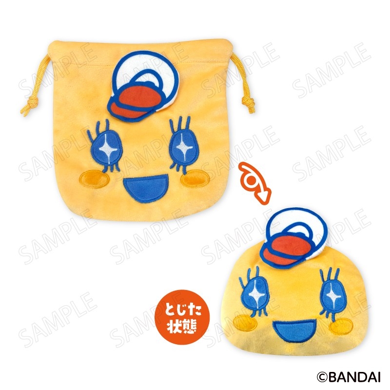 たまごっち ウェルカムバーガー フェイス巾着 <B:めめっち> - AniSmile