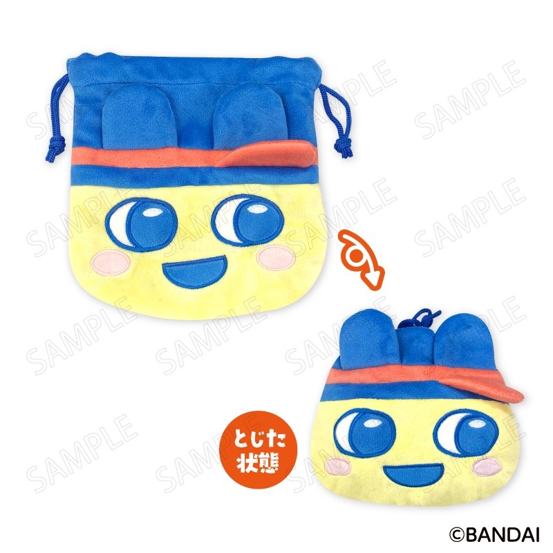 たまごっち ウェルカムバーガー フェイス巾着 <A:まめっち> - AniSmile