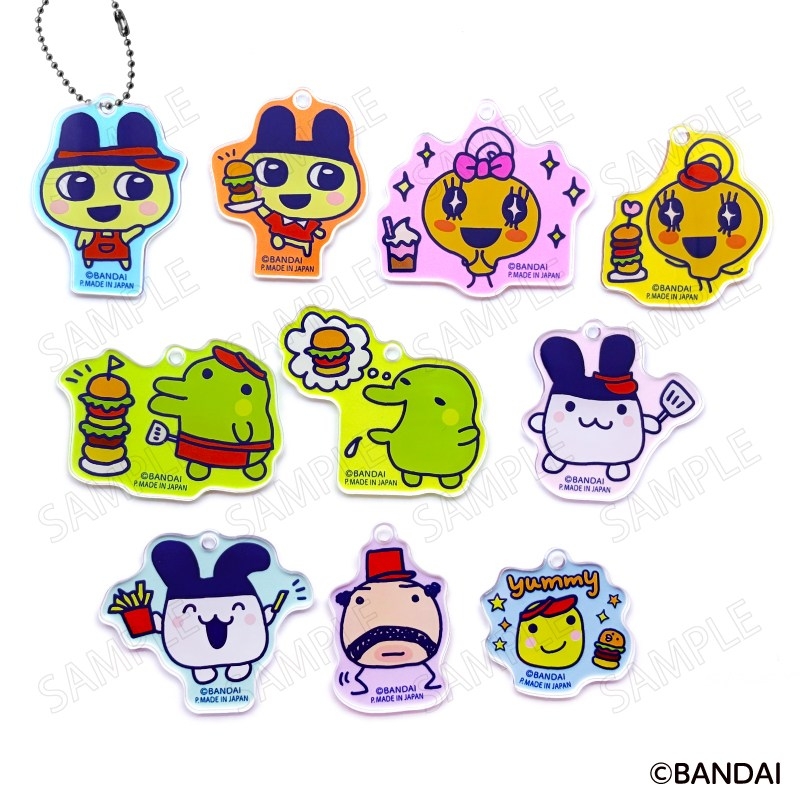 たまごっち ウェルカムバーガー アクリルキーホルダー - official product image | AniSmile