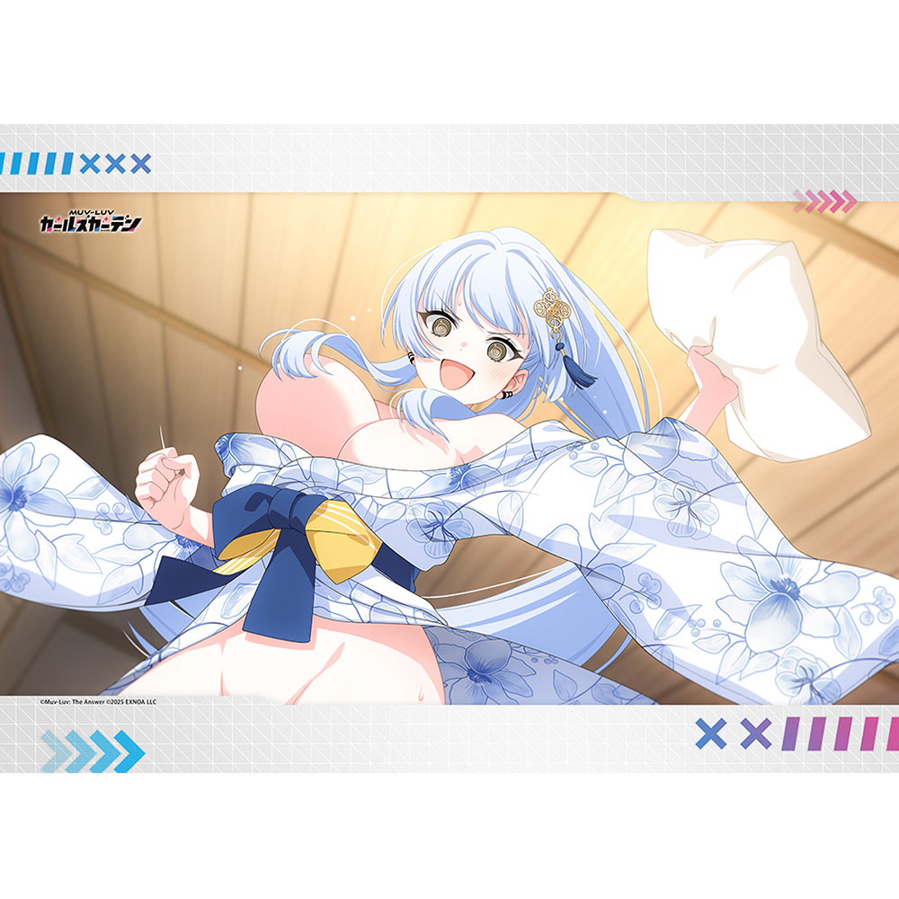 [マブラヴ ガールズガーデン]B2タペストリー(まだ枕投げしてない!) - AniSmile