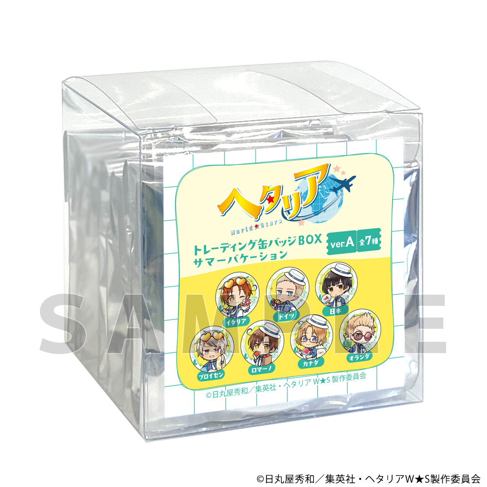 [ヘタリア World★Stars]トレーディング缶バッジ(サマーバケーション/ver.A) 图片 2 | AniSmile