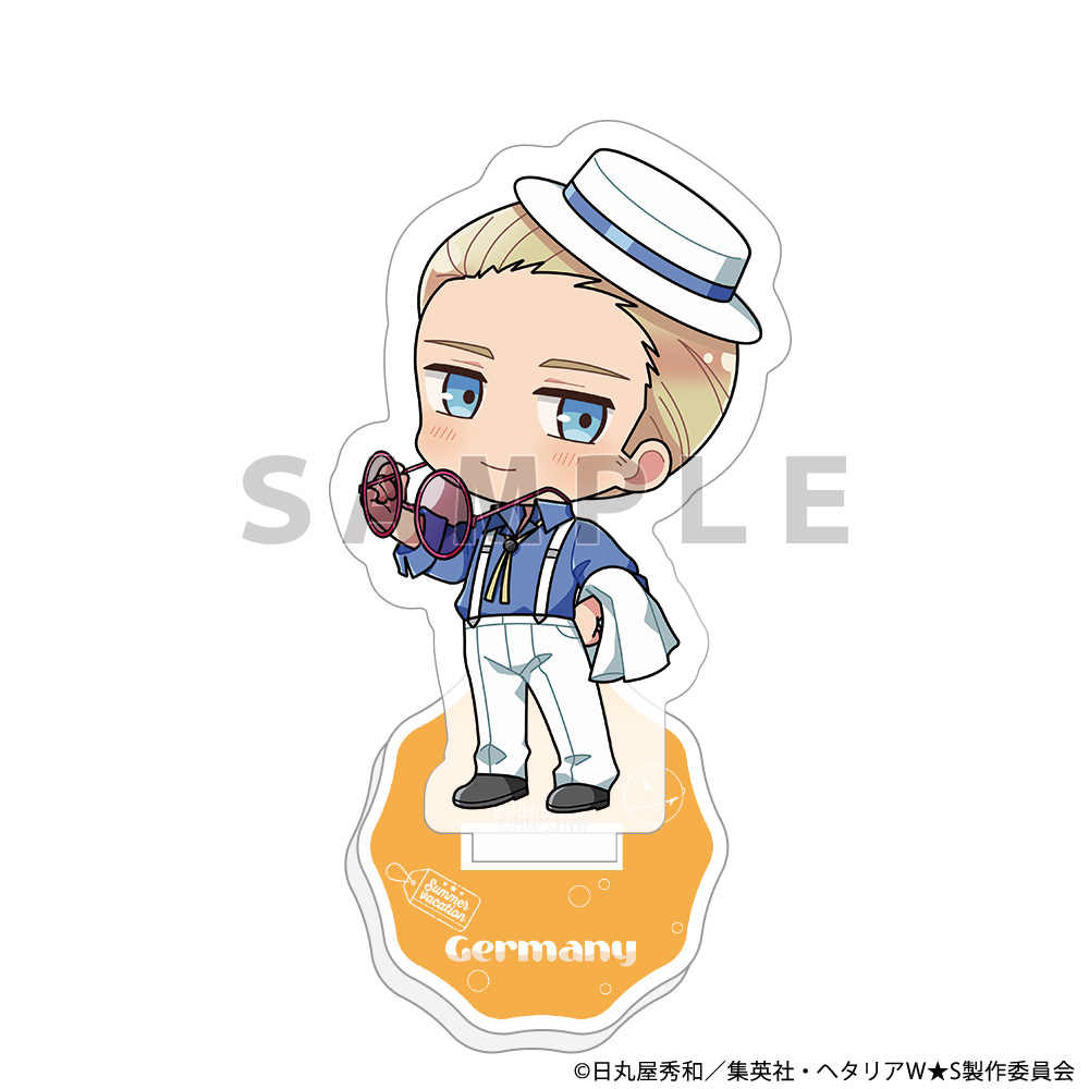 [ヘタリア World★Stars]アクリルスタンド(ドイツ/サマーバケーション) Image 2 | AniSmile