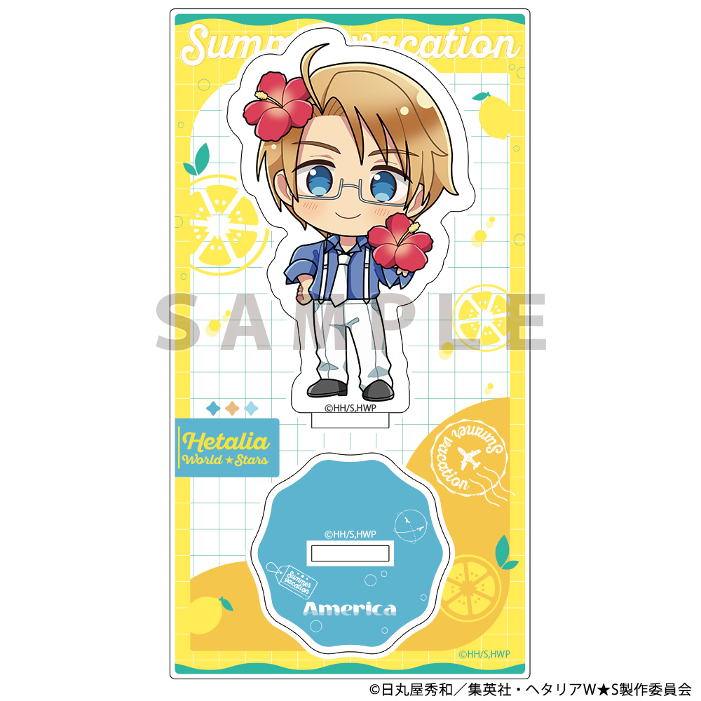 [ヘタリア World★Stars]アクリルスタンド(アメリカ/サマーバケーション) Image 2 | AniSmile