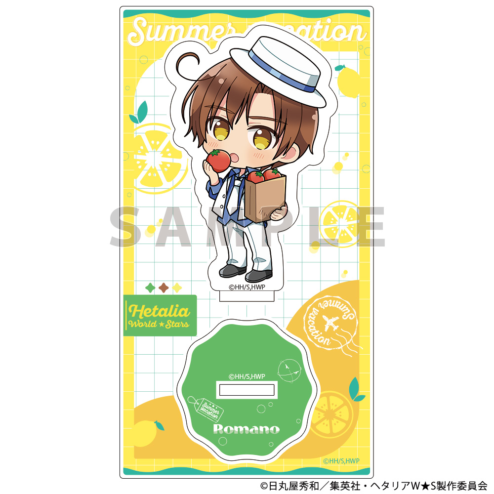 [ヘタリア World★Stars]アクリルスタンド(ロマーノ/サマーバケーション) Image 2 | AniSmile