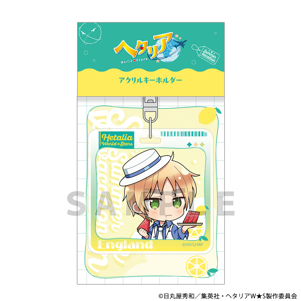 [ヘタリア World★Stars]アクリルキーホルダー(イギリス/サマーバケーション) Image 2 | AniSmile