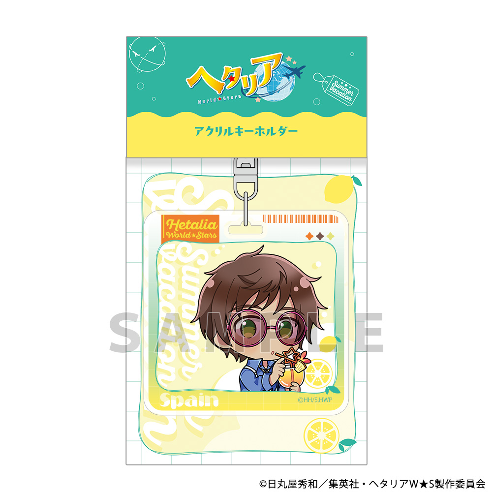 [ヘタリア World★Stars]アクリルキーホルダー(スペイン/サマーバケーション) Image 2 | AniSmile