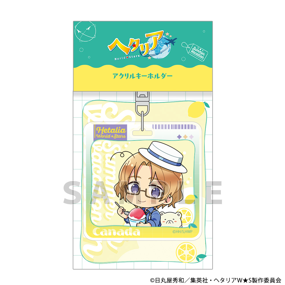[ヘタリア World★Stars]アクリルキーホルダー(カナダ/サマーバケーション) Image 2 | AniSmile