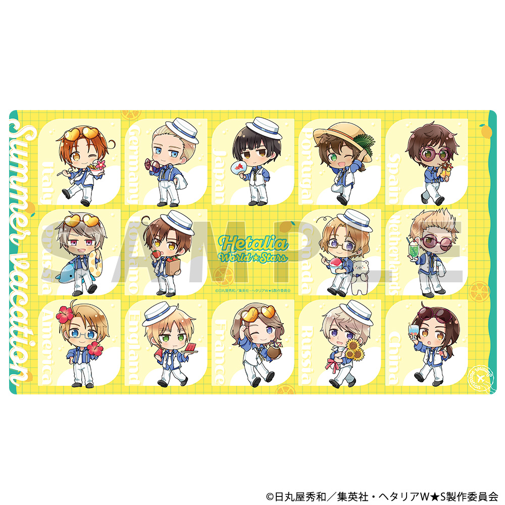 [ヘタリア World★Stars]ラバーマット(サマーバケーション) - AniSmile