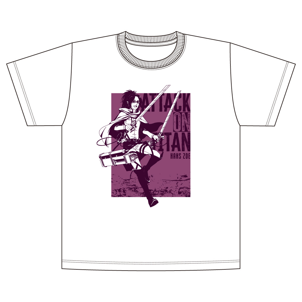 進撃の巨人 Tシャツ Fighting ver. / ハンジ・ゾエ (Mサイズ) - AniSmile