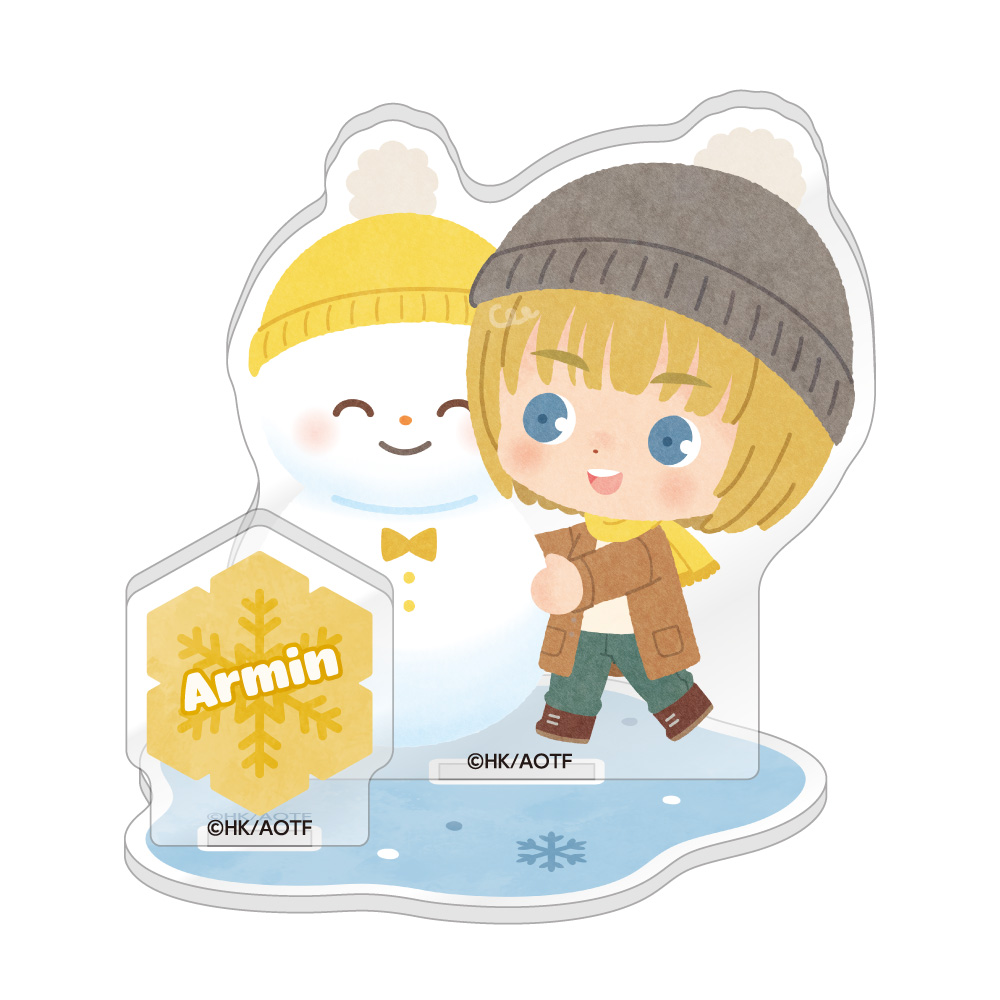 進撃の巨人 ちびキャラアクリルスタンド 雪だるまver. / アルミン・アルレルト - AniSmile