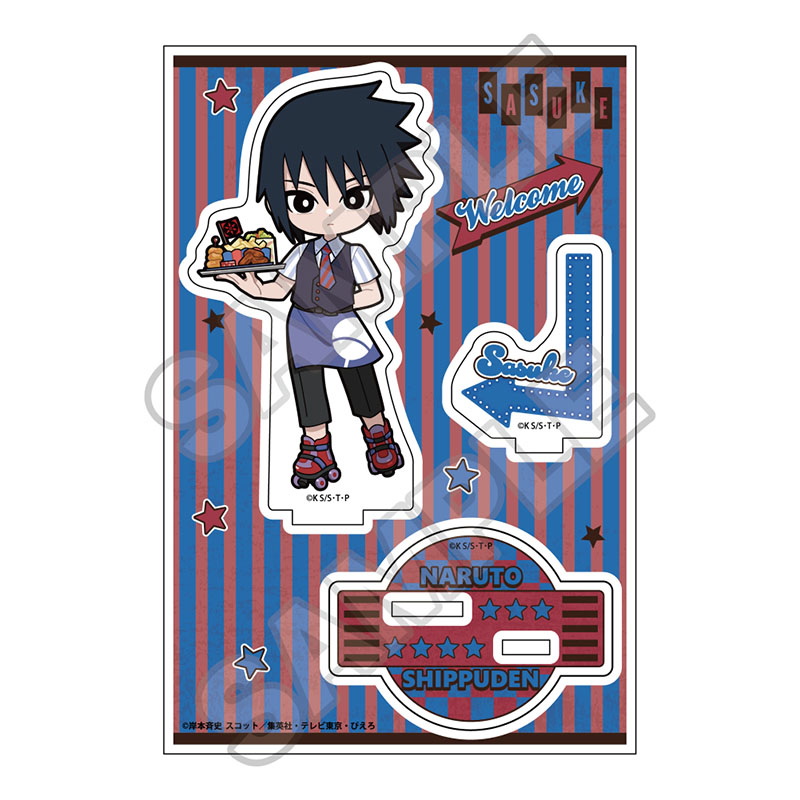 NARUTO-ナルト- 疾風伝 アメリカンダイナー アクリルスタンドJr. うちはサスケ 画像 3 | AniSmile
