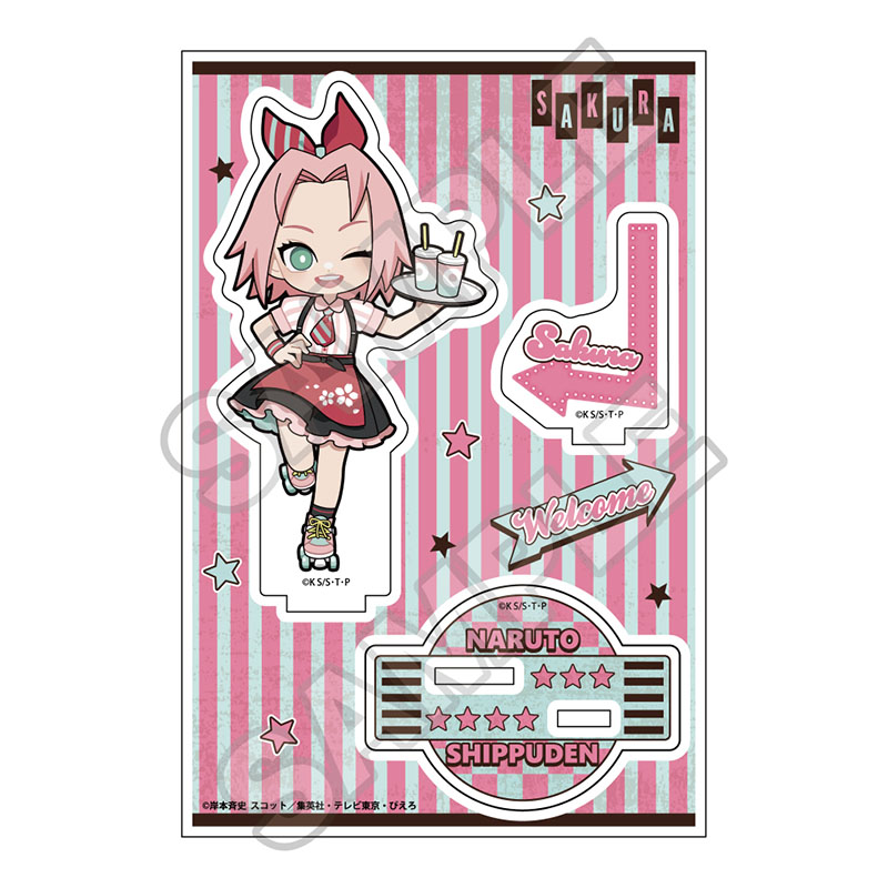 NARUTO-ナルト- 疾風伝 アメリカンダイナー アクリルスタンドJr. 春野サクラ 画像 3 | AniSmile