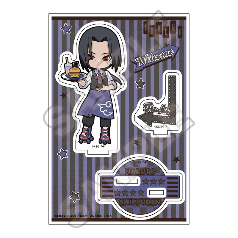 NARUTO-ナルト- 疾風伝 アメリカンダイナー アクリルスタンドJr. うちはイタチ 画像 3 | AniSmile