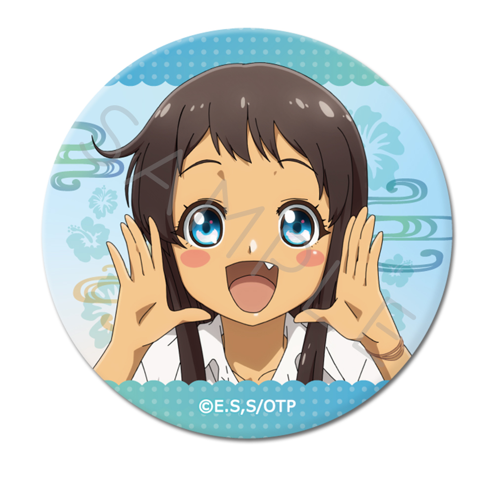 TVアニメ『沖縄で好きになった子が方言すぎてツラすぎる』 丸形缶バッジ(57mm) B(喜屋武飛夏) 图片 2 | AniSmile
