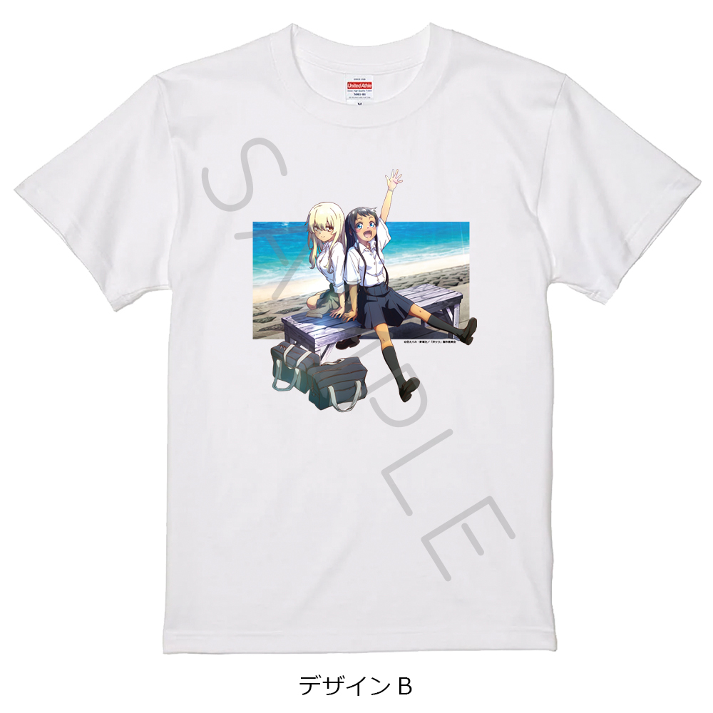 TVアニメ『沖縄で好きになった子が方言すぎてツラすぎる』 Tシャツ デザインB ホワイト Sサイズ - AniSmile