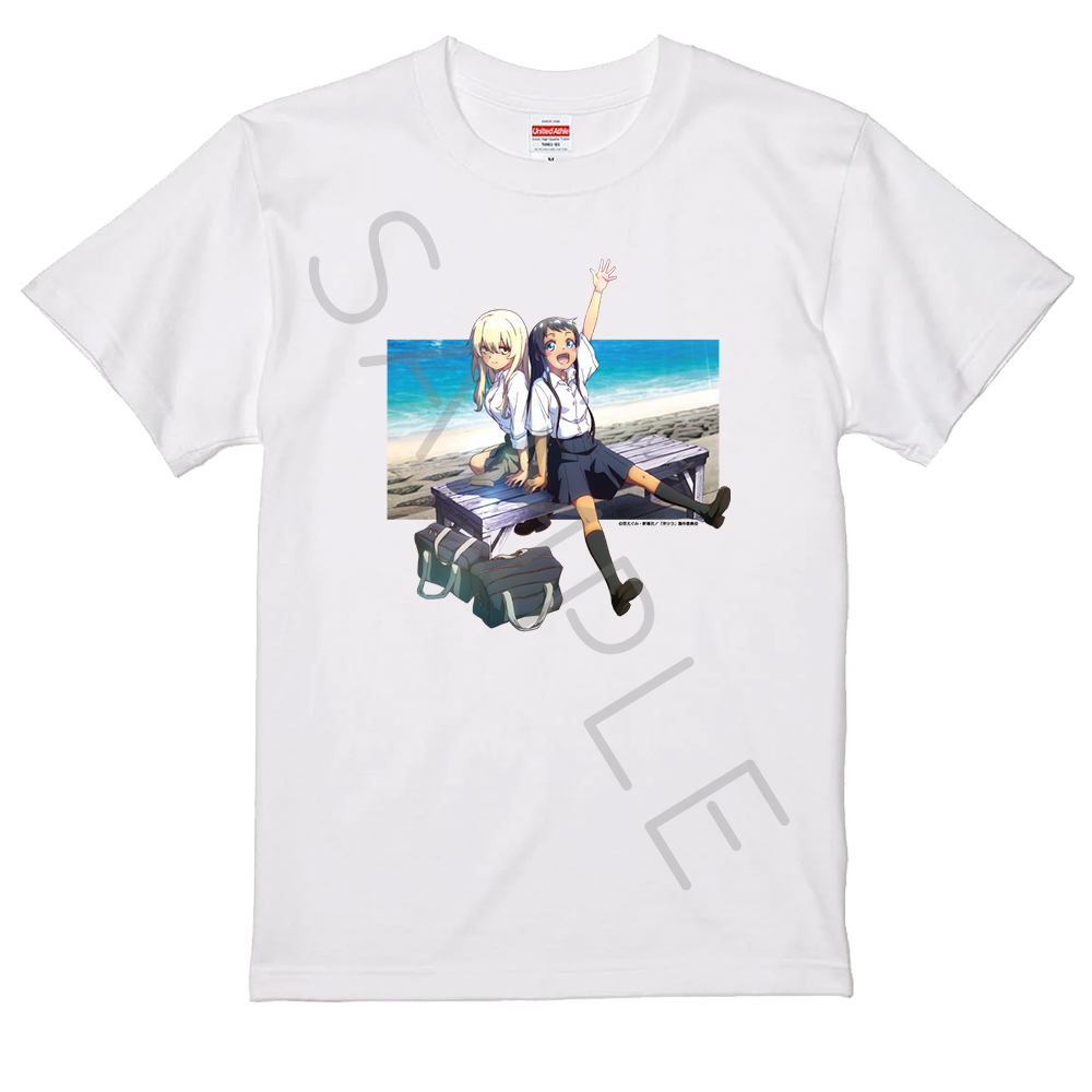 TVアニメ『沖縄で好きになった子が方言すぎてツラすぎる』 Tシャツ デザインB ホワイト Sサイズ 图片 2 | AniSmile