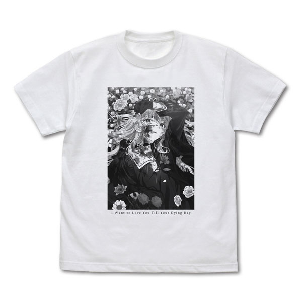 TVアニメ『きみが死ぬまで恋をしたい』 カガリ・ミミ Tシャツ/WHITE-M - official product image | AniSmile