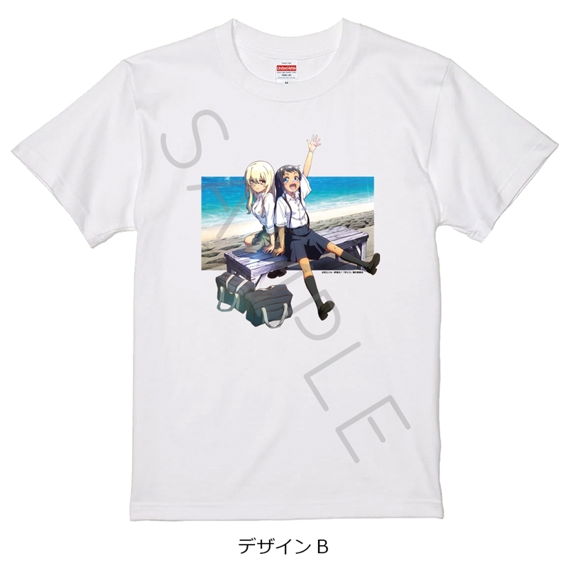 TVアニメ『沖縄で好きになった子が方言すぎてツラすぎる』 Tシャツ デザインB ホワイト XLサイズ - AniSmile
