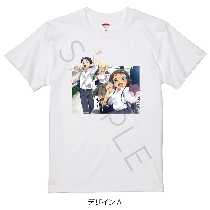 TVアニメ『沖縄で好きになった子が方言すぎてツラすぎる』 Tシャツ デザインA ホワイト XLサイズ - AniSmile