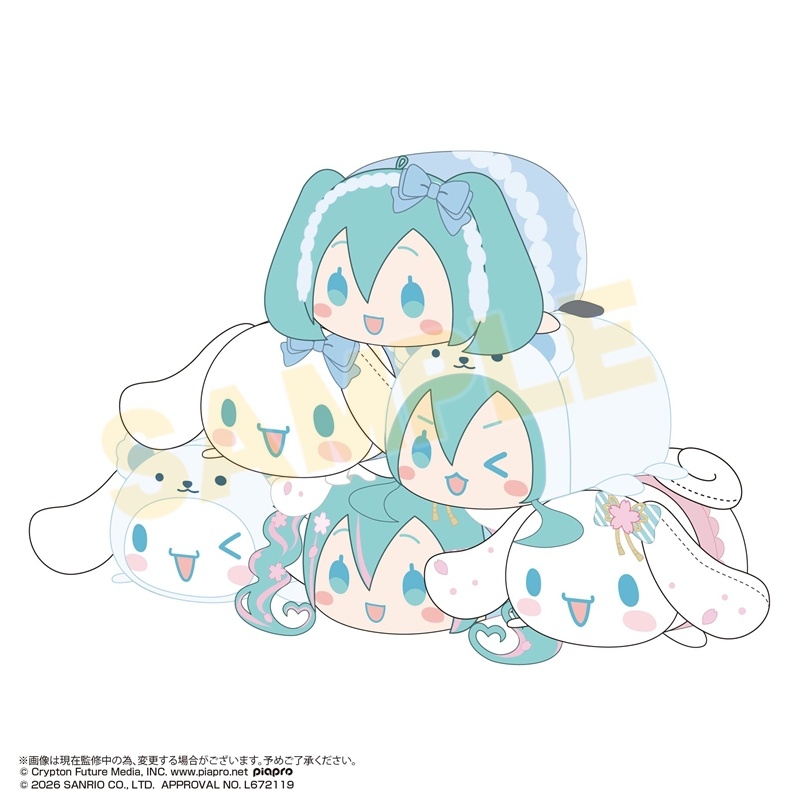 初音ミク×シナモロール ぽてコロマスコット4 クローズドBOX - 公式商品画像 | AniSmile