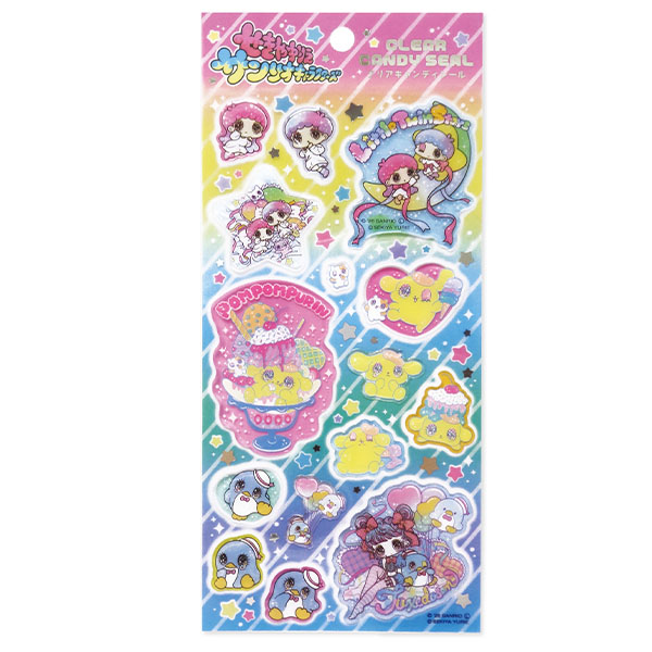 せきやゆりえ×サンリオキャラクターズ クリアキャンディシール サンリオキャラクターズ - AniSmile