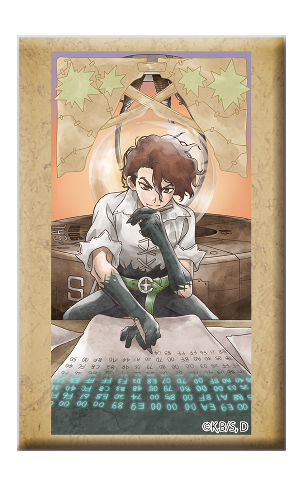 Dr.STONE スタンド付きスクエア缶バッジ SAI - AniSmile