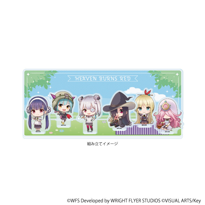 アクリルジオラマ「ヘブンバーンズレッド」04/ピクニックver. 第31C部隊(ミニキャライラスト) Image 2 | AniSmile