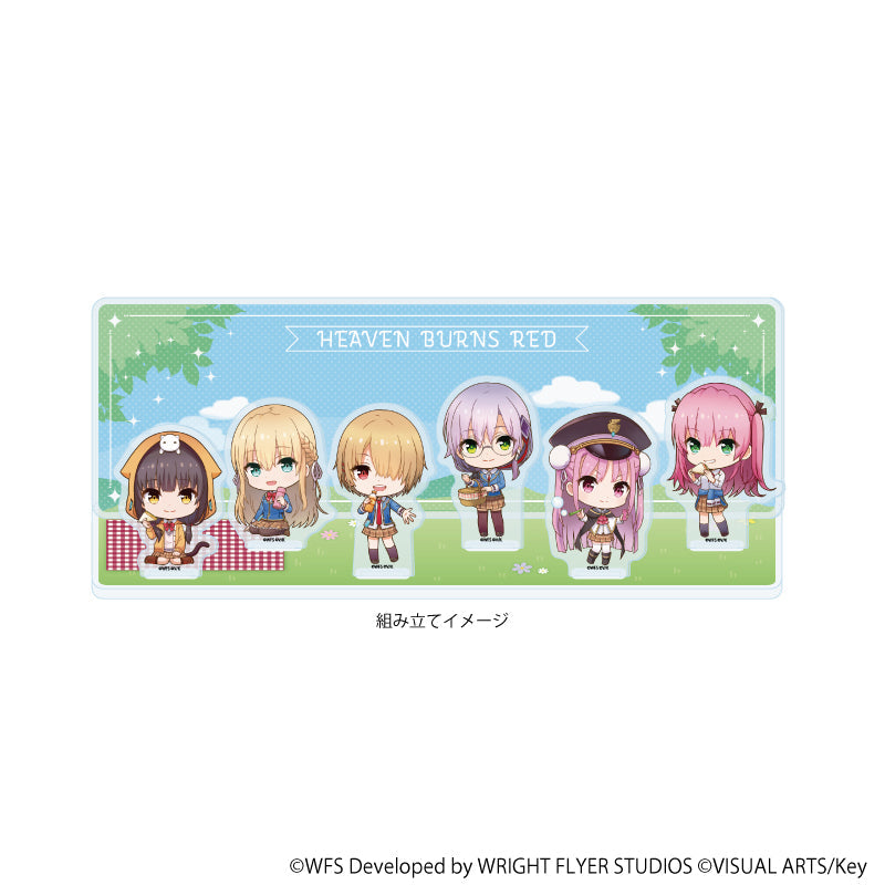 アクリルジオラマ「ヘブンバーンズレッド」02/ピクニックver. 第31A部隊(ミニキャライラスト) Image 2 | AniSmile