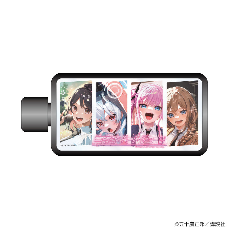 フレームスクエアボトル「真夜中ハートチューン」01/集合デザイン(公式イラスト) - AniSmile
