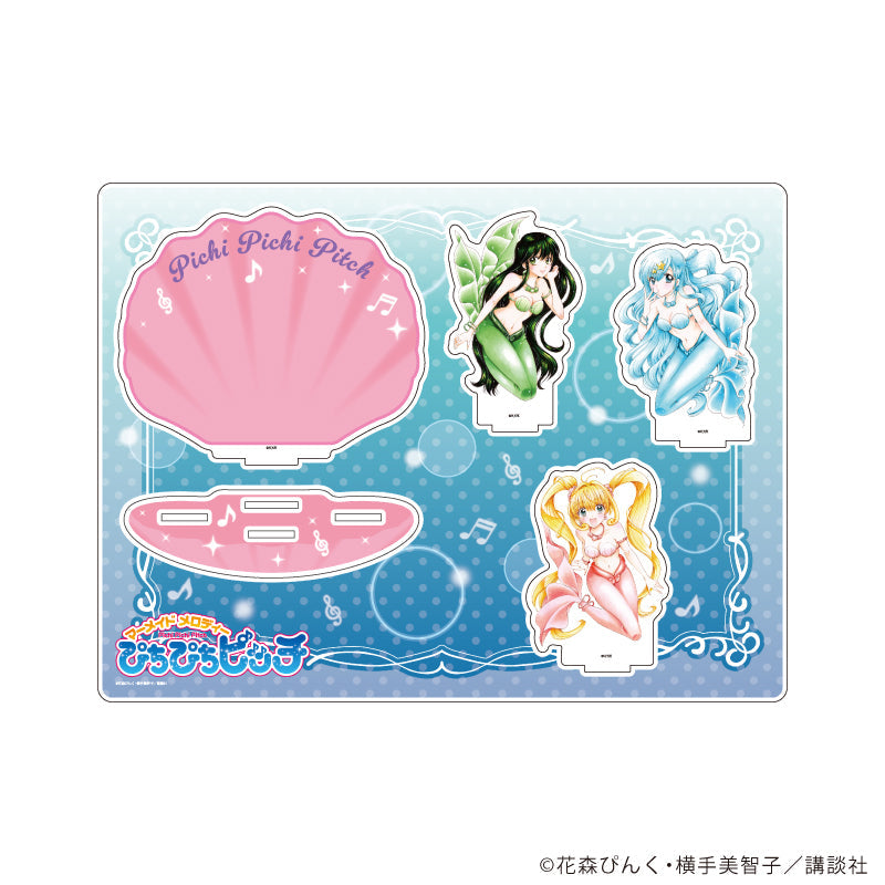 アクリルジオラマ「マーメイドメロディーぴちぴちピッチ」01/るちあ&波音&リナ(公式イラスト) - AniSmile
