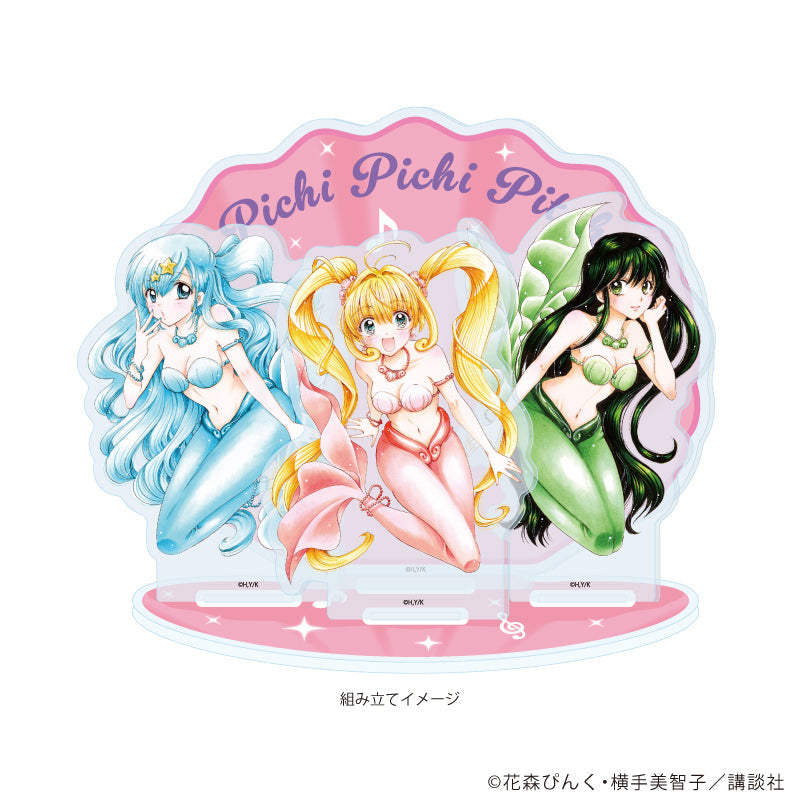 アクリルジオラマ「マーメイドメロディーぴちぴちピッチ」01/るちあ&波音&リナ(公式イラスト) Image 2 | AniSmile